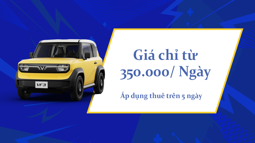Giá thuê xe chỉ từ 350.000