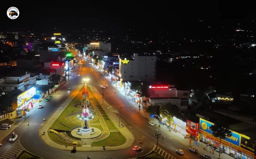 Thành phố Bảo Lộc về đêm